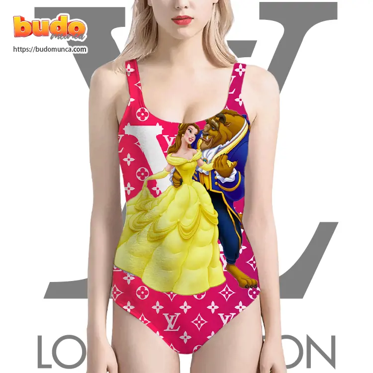 Lv feat beauty and the beast dance swimsuit louis vuitton gift uninque for women
